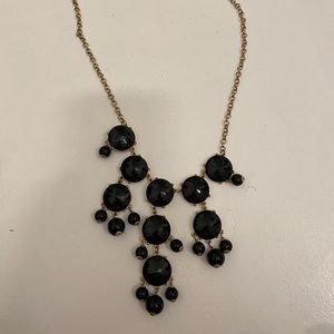 J. Crew Factory “Bubble Necklace”, NWT. Color Black.